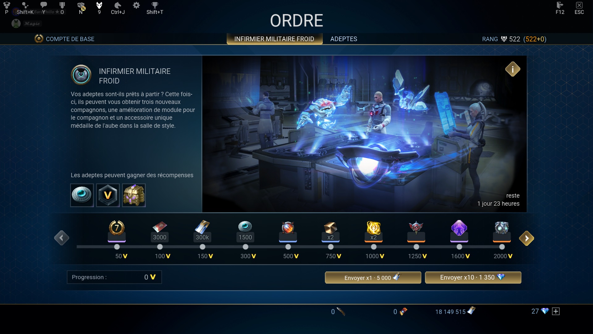 Interface d'un 9-event