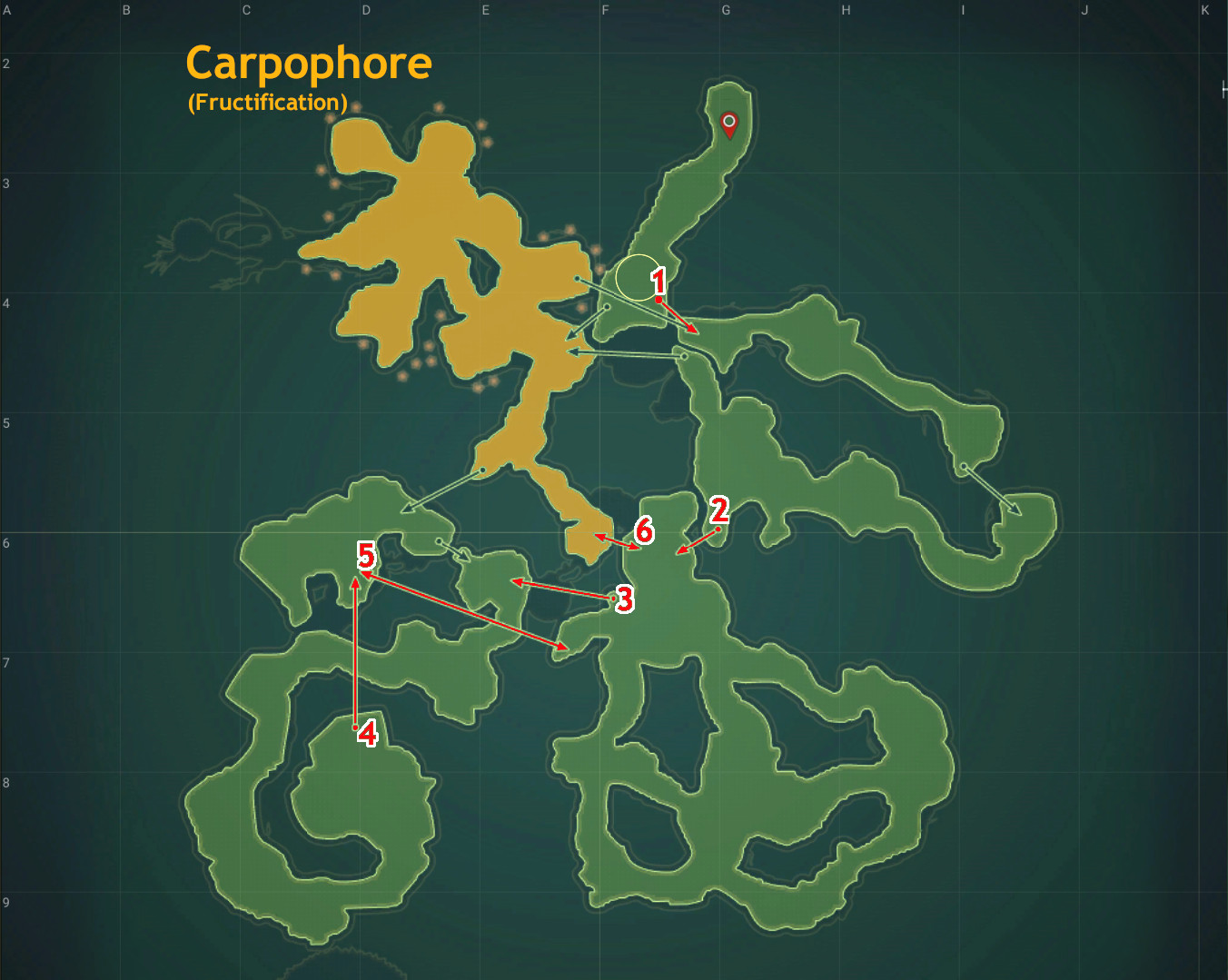 Sortie Carpophore du vaisseau amiral Phytonide