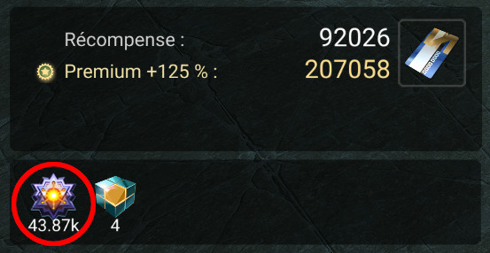 Récompense en jetons d'opérations à la fin d'une instance