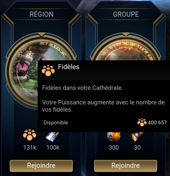 Fidèles en récompense de directive