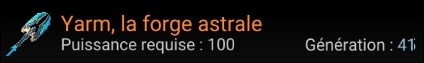 Yarm, la forge astrale