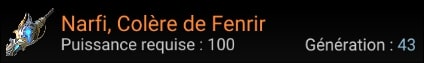 Narfi, Colère de Fenrir