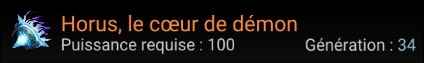 Horus, le coeur de démon
