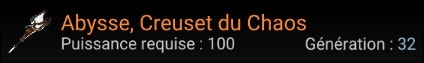 Abysse, Creuset du Chaos