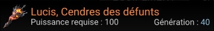 Lucis, Cendres des défunts