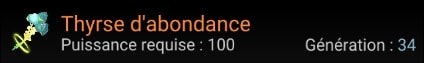 Thyrse d'abondance