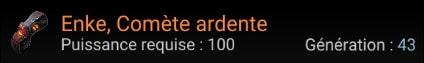 Enke, Comète ardente