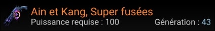 Ain et Kang, Super fusées