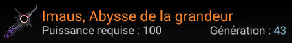 Imaus, Abysse de la grandeur